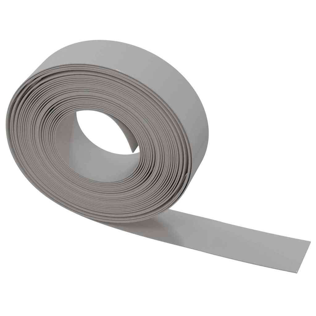 Gartenumrandung 25 m 10 cm PE Grau