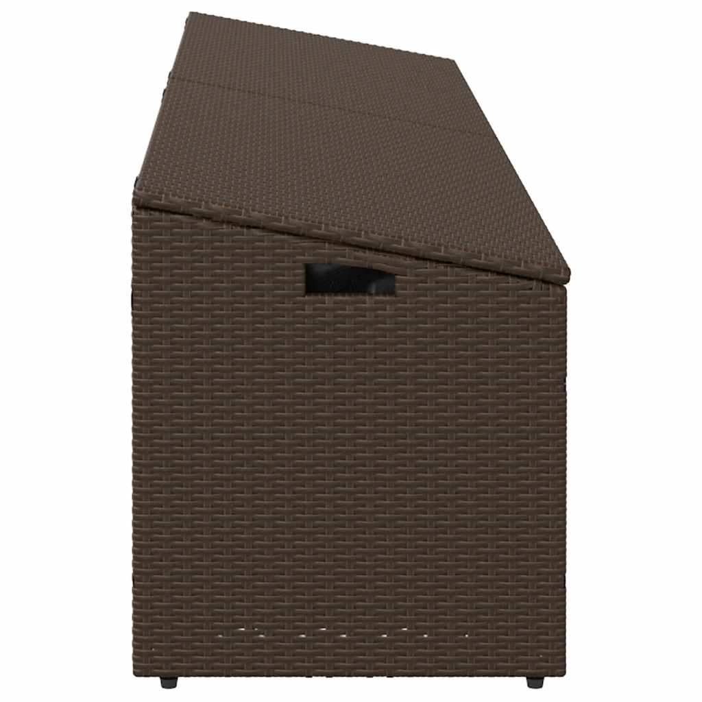 Garten-Aufbewahrungsbox Schwarz 110 x 50 x 58 cm Poly Rattan