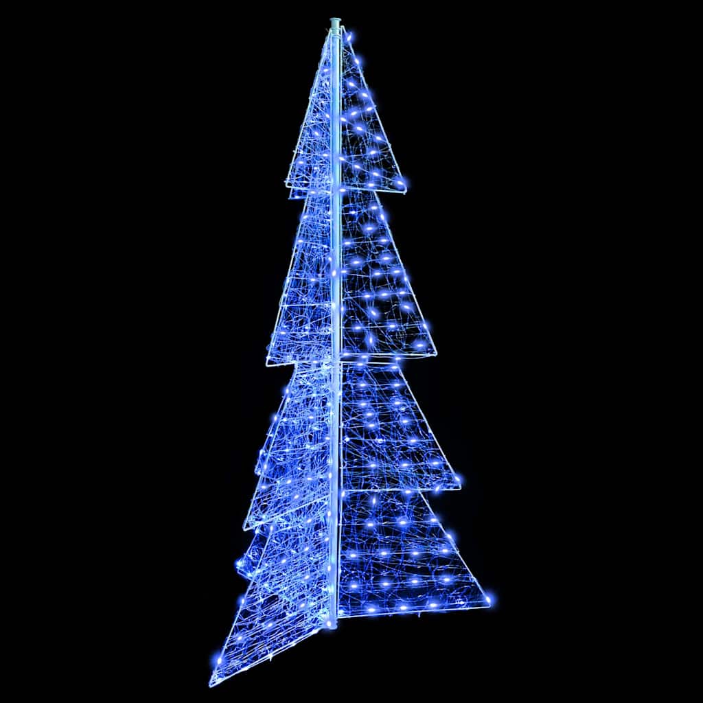 Weihnachtsbaum mit 100 LEDs Warmes Weiß 120 cm Acryl