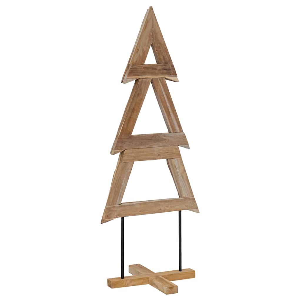 Weihnachtsbaum mit Ständer Braun 90 cm Massivholz Teak