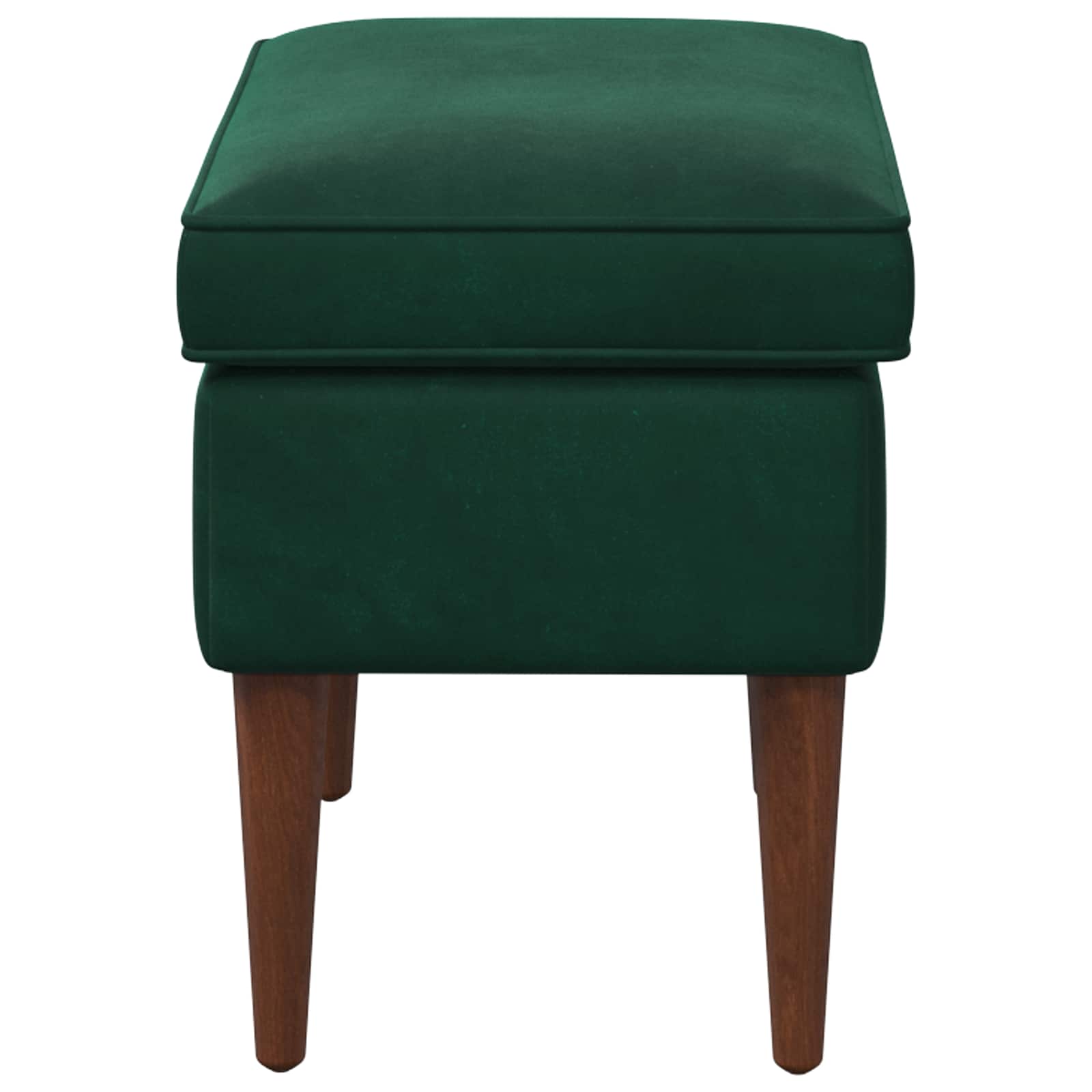 Hocker Hellgrau 55 x 35 x 41 cm Samt