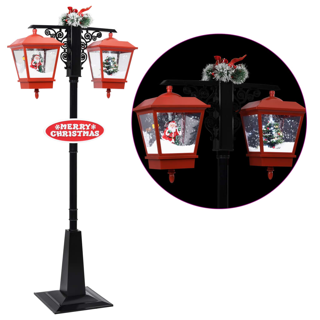 Weihnachts-Straßenlampe mit Weihnachtsmann 180 cm LED