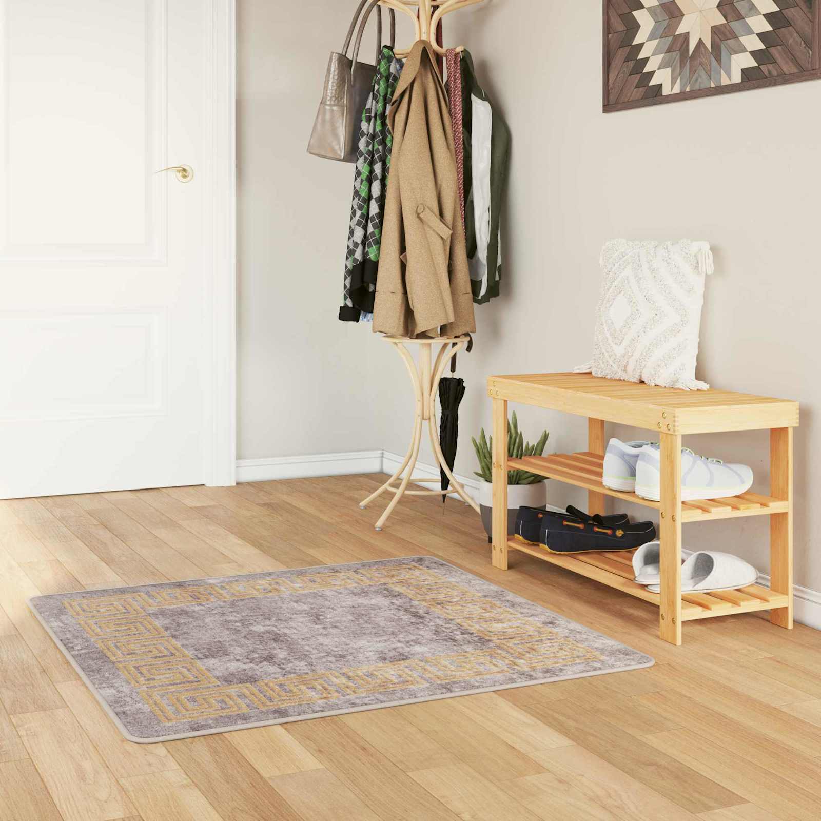 Teppich Waschbar Mehrfarbig 160x230 cm