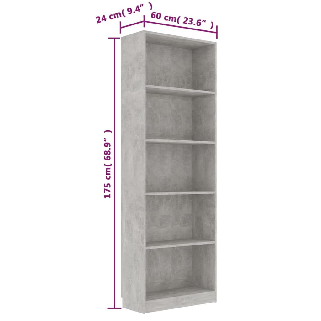 Bücherregal 3 Fächer Weiß 40x24x109 cm Holzwerkstoff