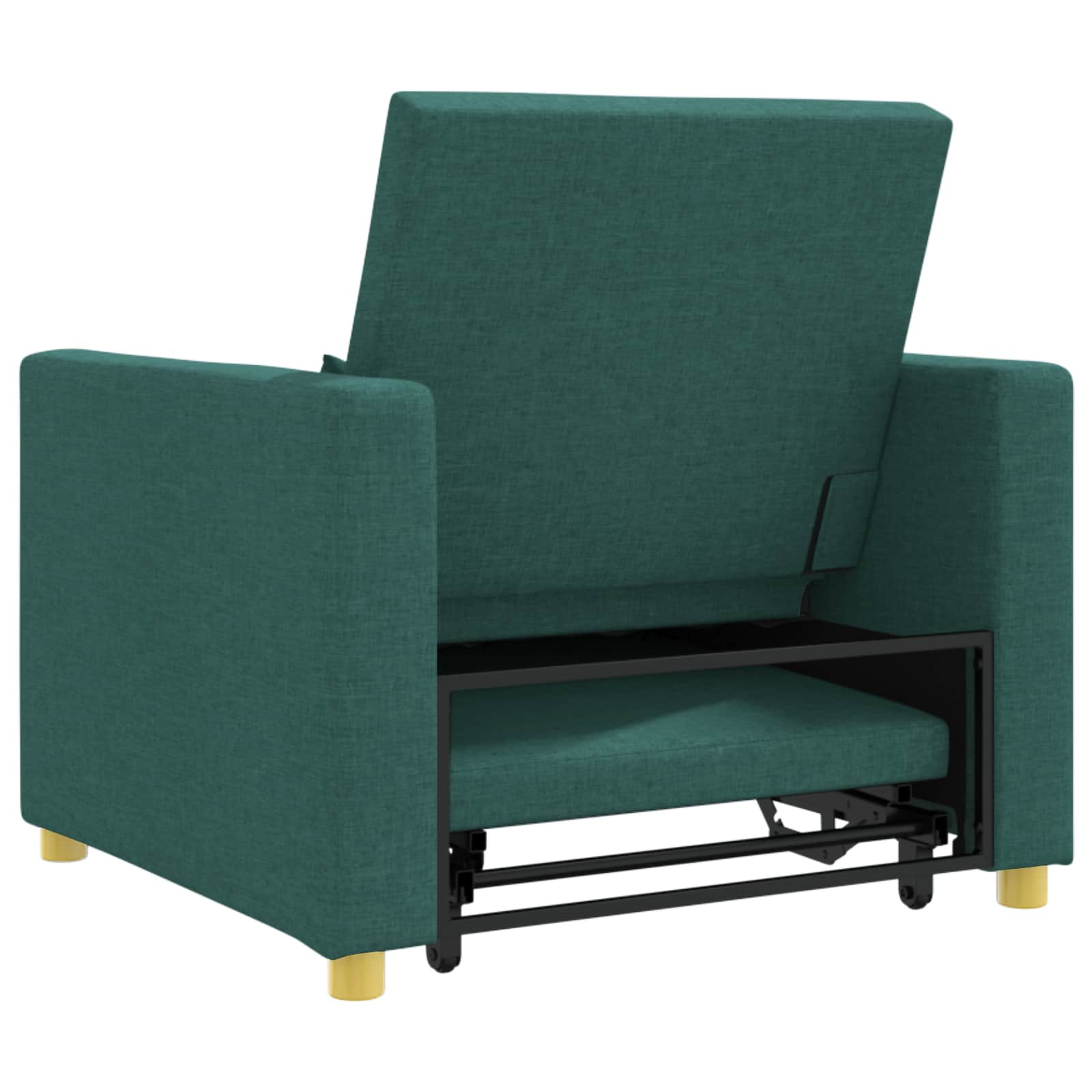 Ausziehbare Schlafcouch Einzel Hellgrau 90 x 165 x 87 cm Stoff