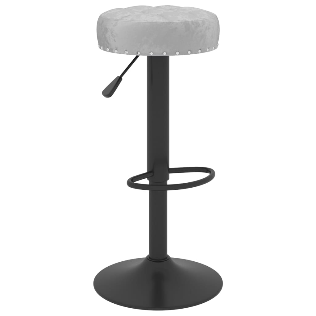 Barhocker 2 Stk. Creme Samt