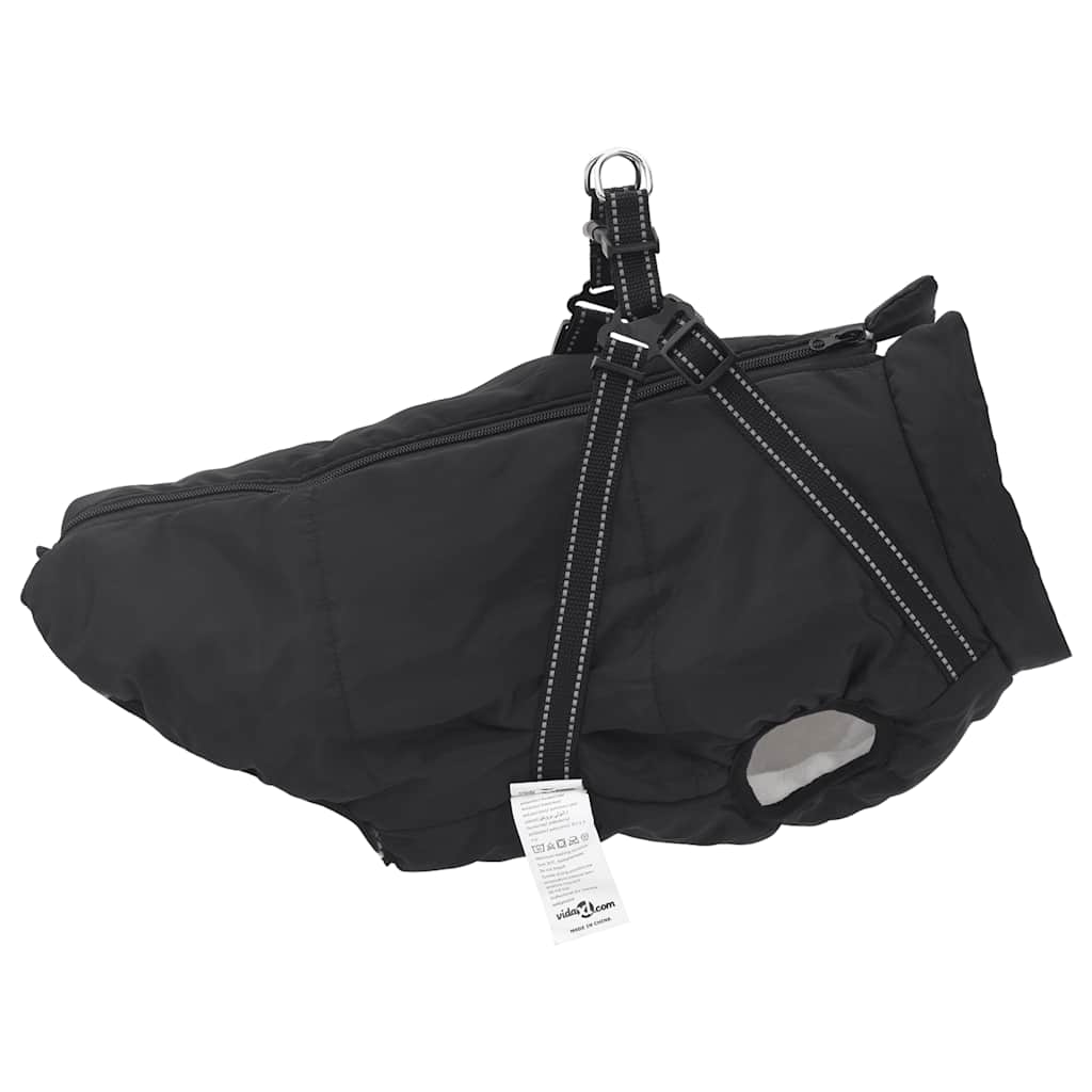 Hundemantel mit Geschirr Wasserdicht Reflektierend Lila L48
