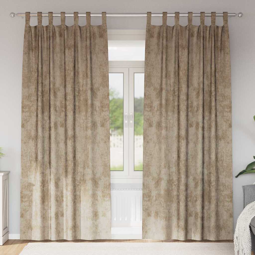 Samtvorhänge mit Vorhängen 2 pcs Weinrot 140 x 140 cm Samt