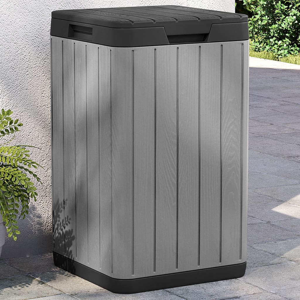 Outdoor-Mülltonne Anthrazit 38x38x65 cm PP