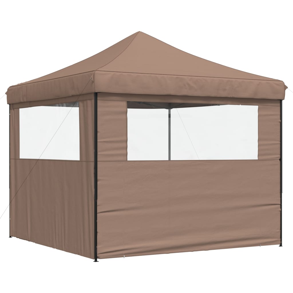 Partyzelt Faltbar Pop-Up Schwarz 292x292x315 cm