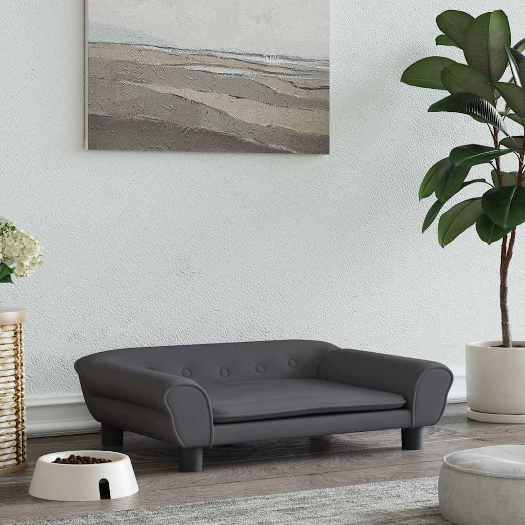 Hundebett Blau 100x50x21 cm Samt