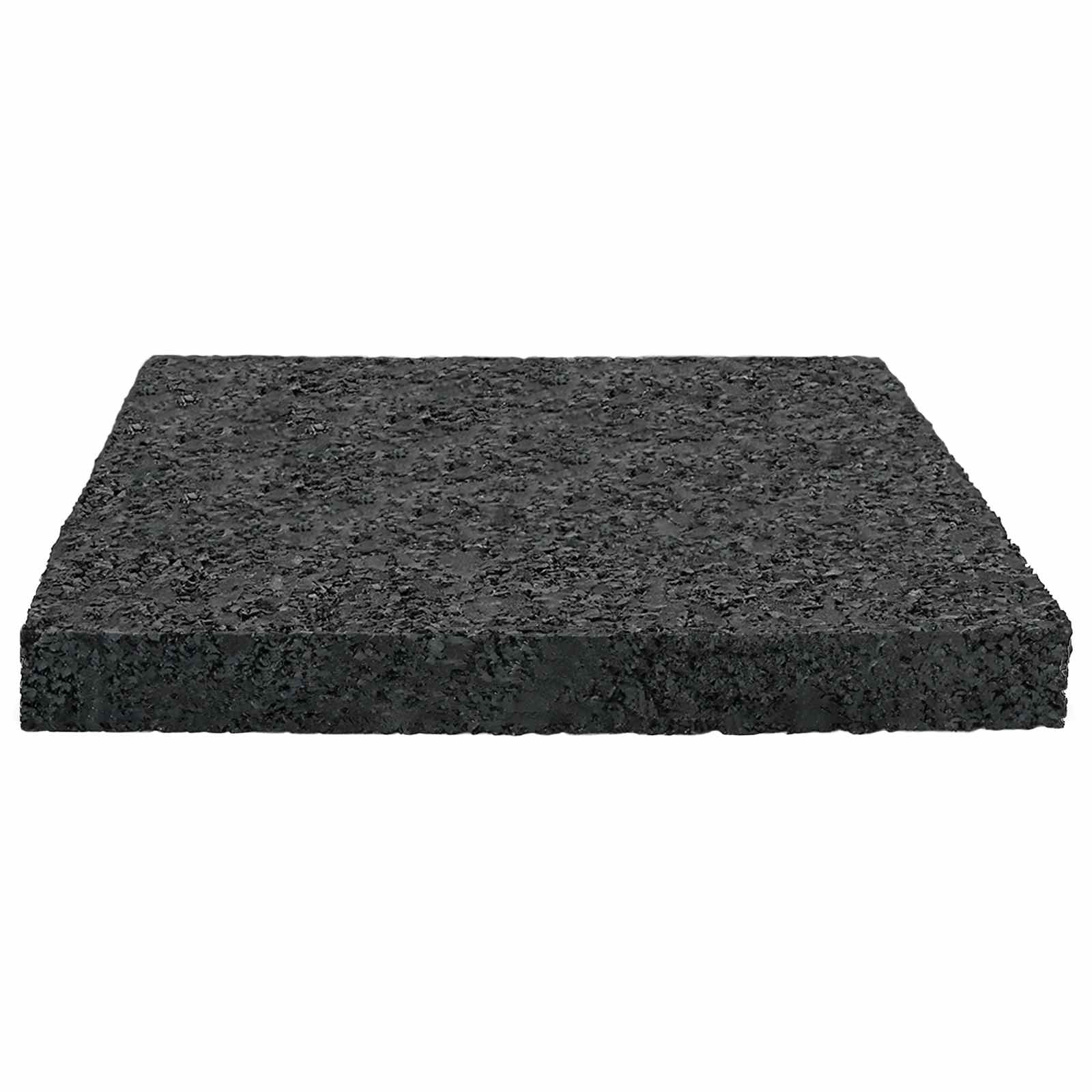 Gummigranulat-Patiopad Schwarz 6 x 9 x 0,3 cm Gummi