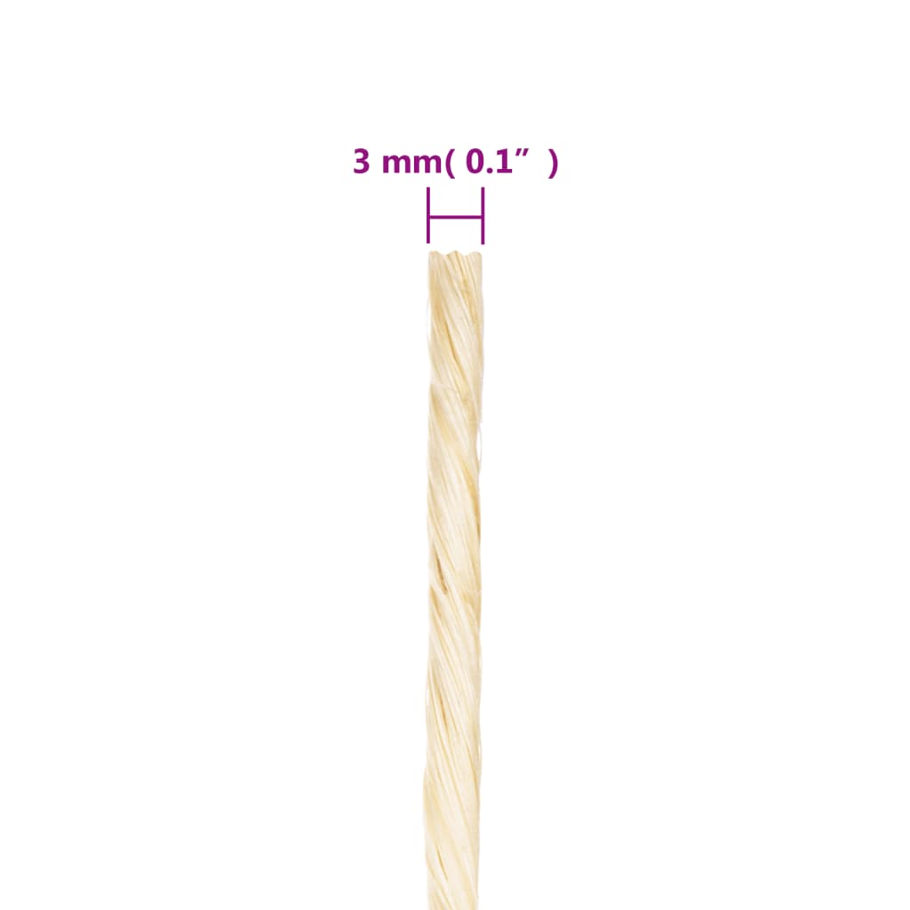 Seil 100% Sisal 2 mm 300 m