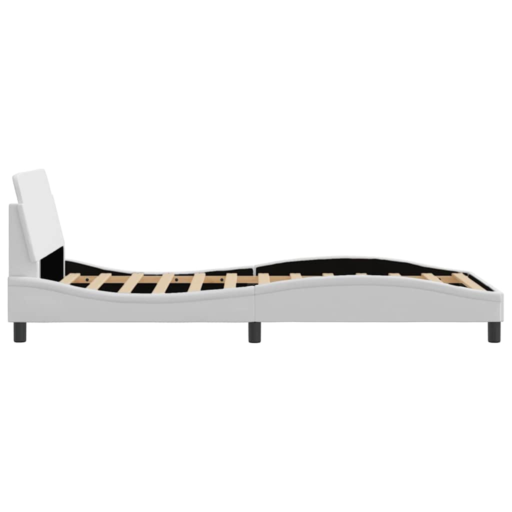 Bettgestell "Dover" Schwarz 100x190 cm Kunstleder