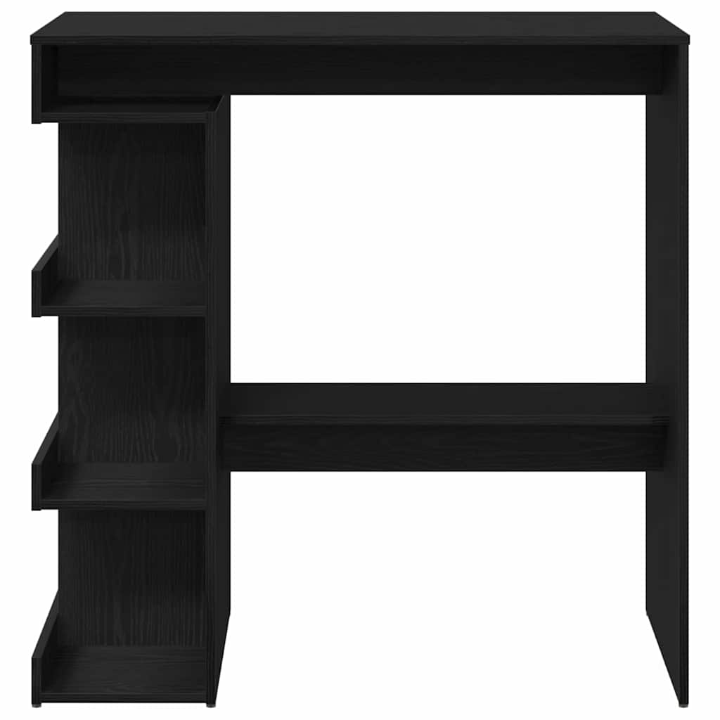 Bartisch mit Regal Weiß 100x50x101,5 cm Holzwerkstoff