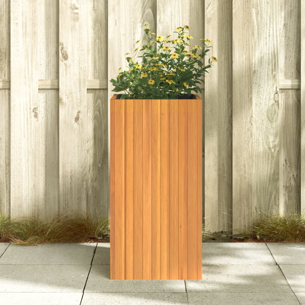 Pflanzkübel 25x25x25 cm Massivholz Akazie