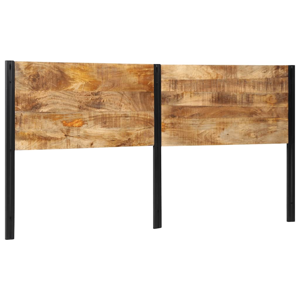 Kopfteil 100 cm Massivholz Mango und Eisen