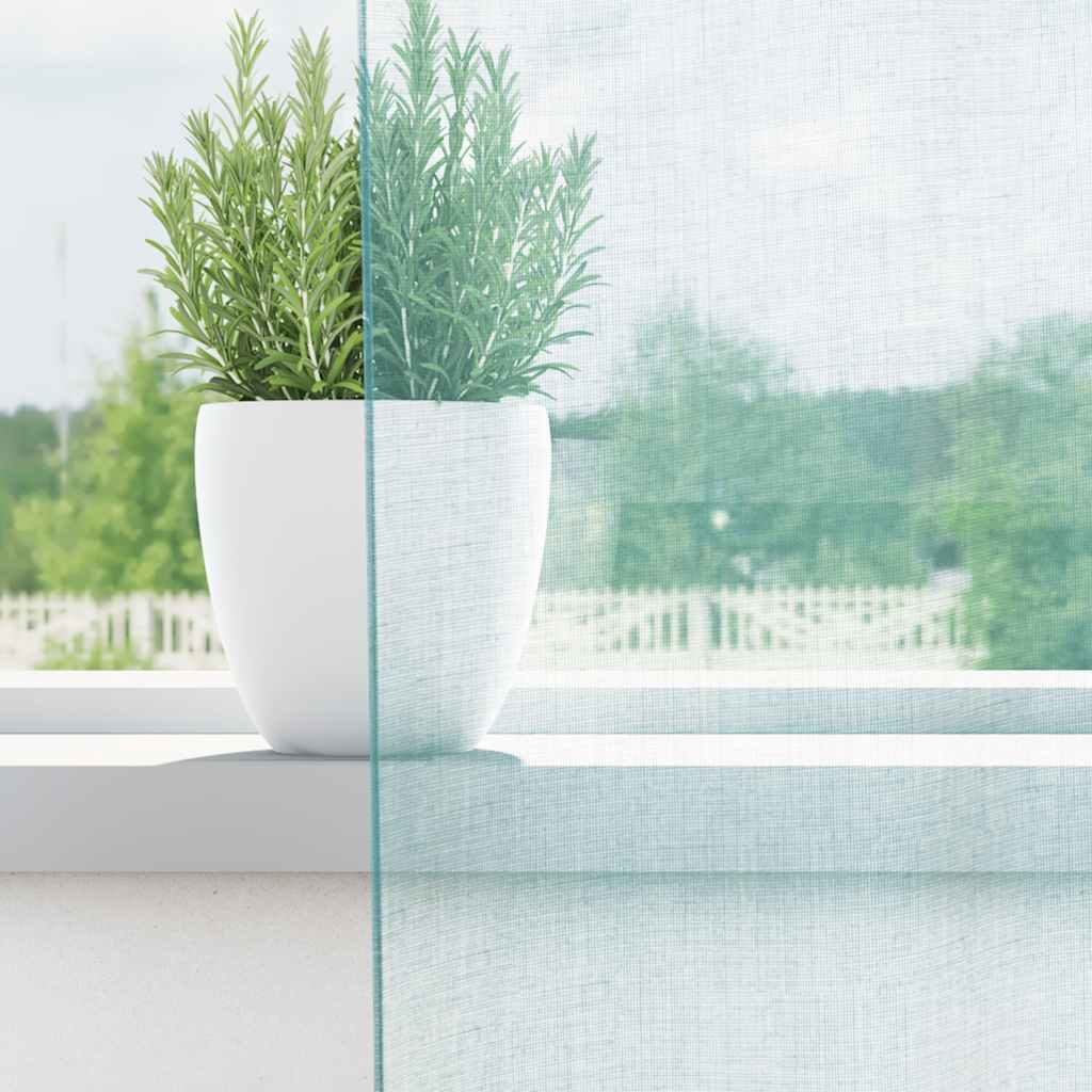 Voile Vorhänge mit Ösen 2 Stk. Apfelgrün 140x140 cm