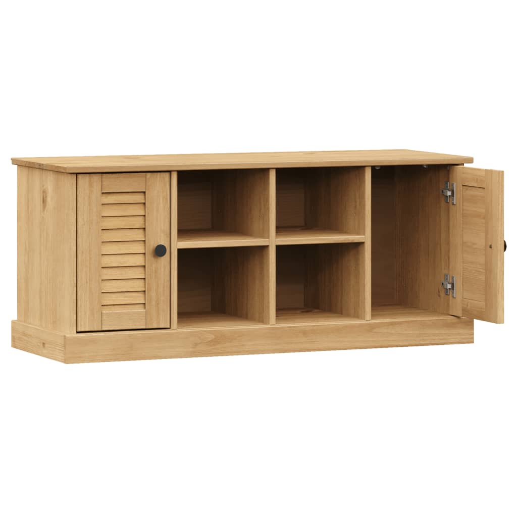 Schuhbank VIGO Weiß 106x35x45 cm Massivholz Kiefer