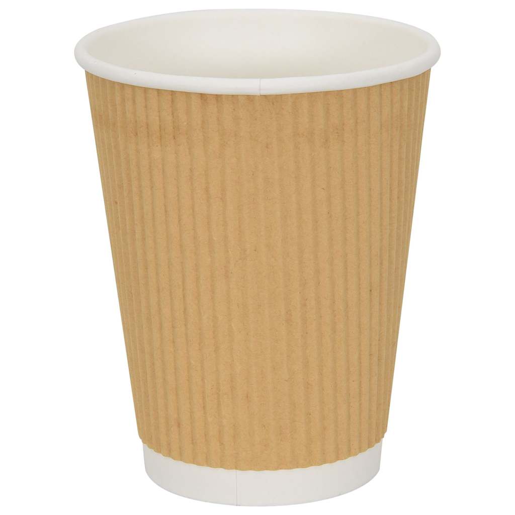 Pappbecher 500 Stk. 8oz 200ml Braun