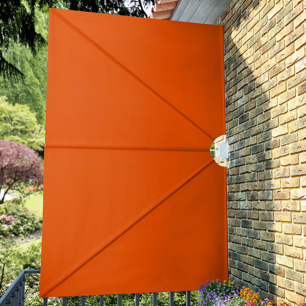 Faltbarer Terrassen-Seitenfächer Grau 240 × 160 cm