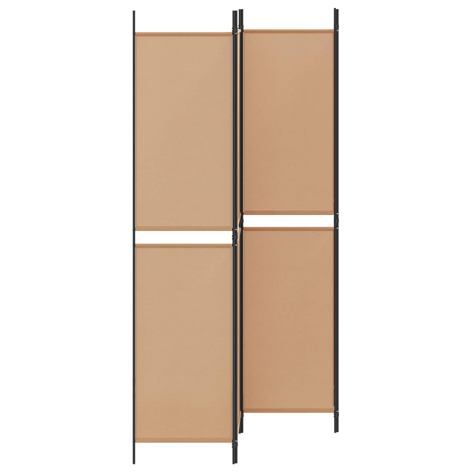 3-teiliger Raumteiler Beige 150 x 180 cm Stoff