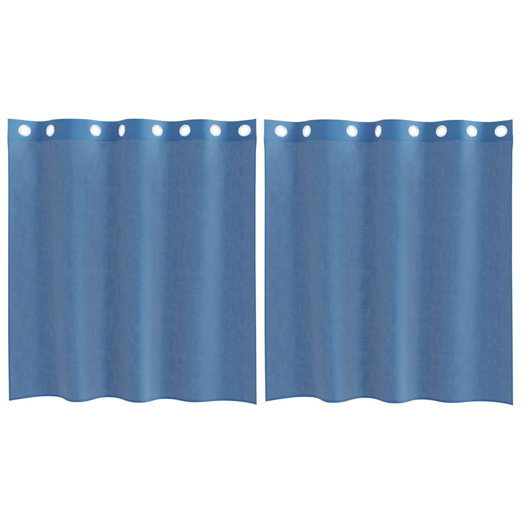 Voile Vorhänge mit Ösen 2 Stk. Apfelgrün 140x140 cm