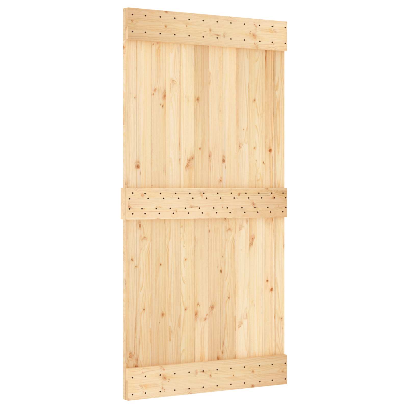 Tür NARVIK Natur 80 x 210 cm Massivkiefer