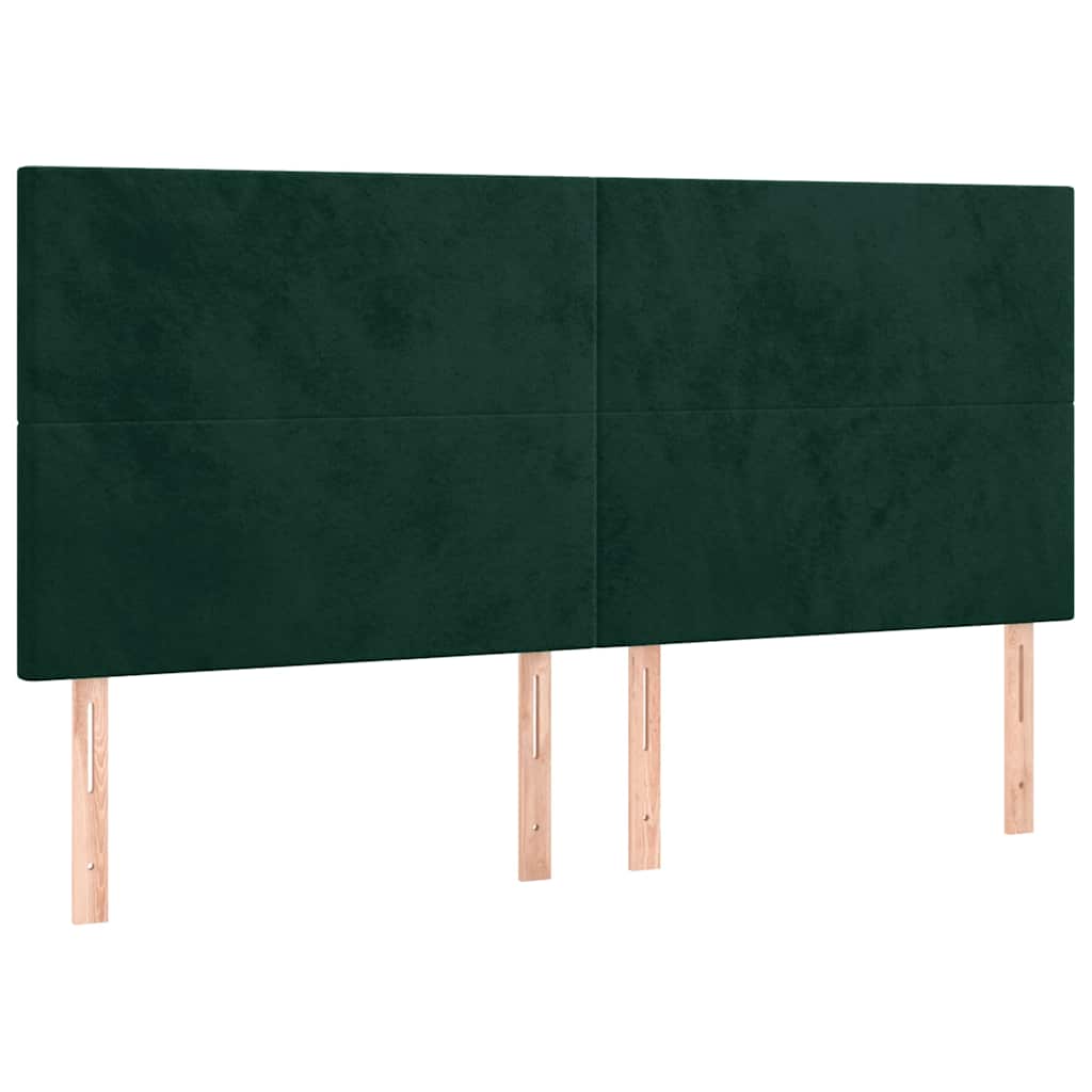 Kopfteil Hellgrau 80x5x118/128 cm Samt
