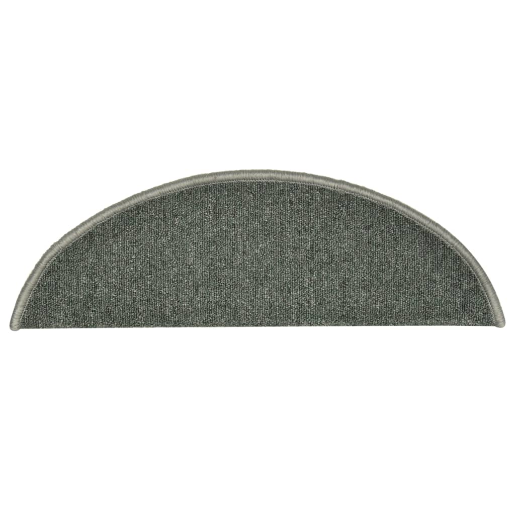 Stufenmatten 15 Stk. 56x17x3 cm Anthrazit Halbrund