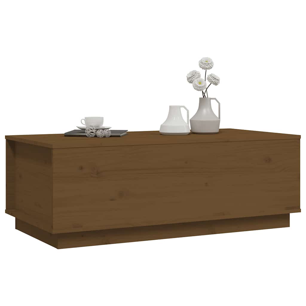Couchtisch 100x50x35 cm Massivholz Kiefer