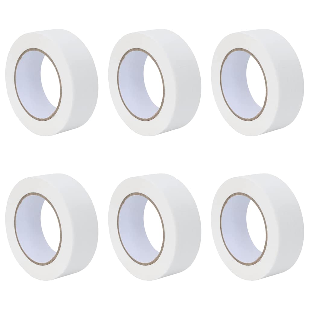 Malerklebebänder 6 pcs Weiß 19mm x 50m Papier