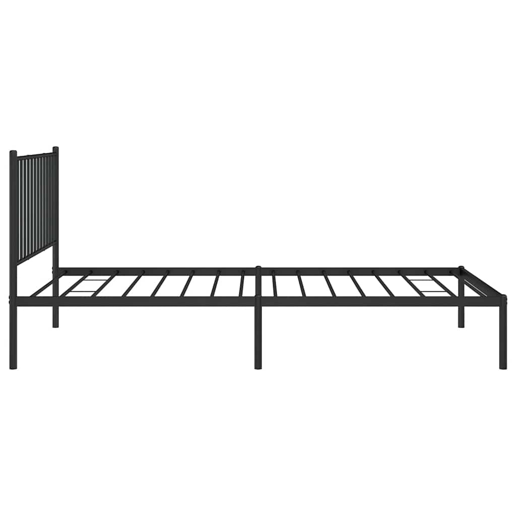 Bettgestell Metall Schwarz 75x190 cm