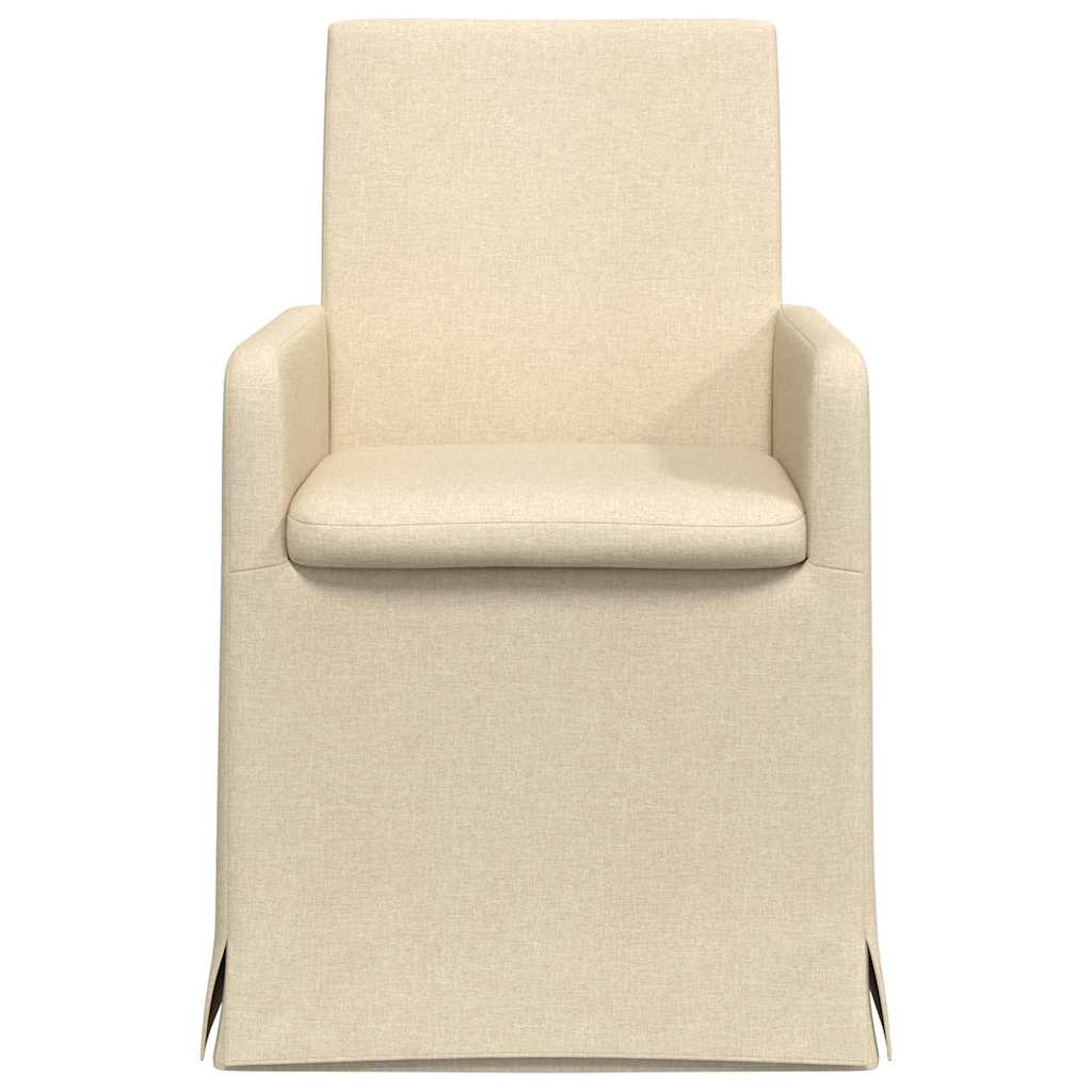 Esszimmerstühle 2 pcs Hellgrau 57 x 67 x 95 cm Stoff