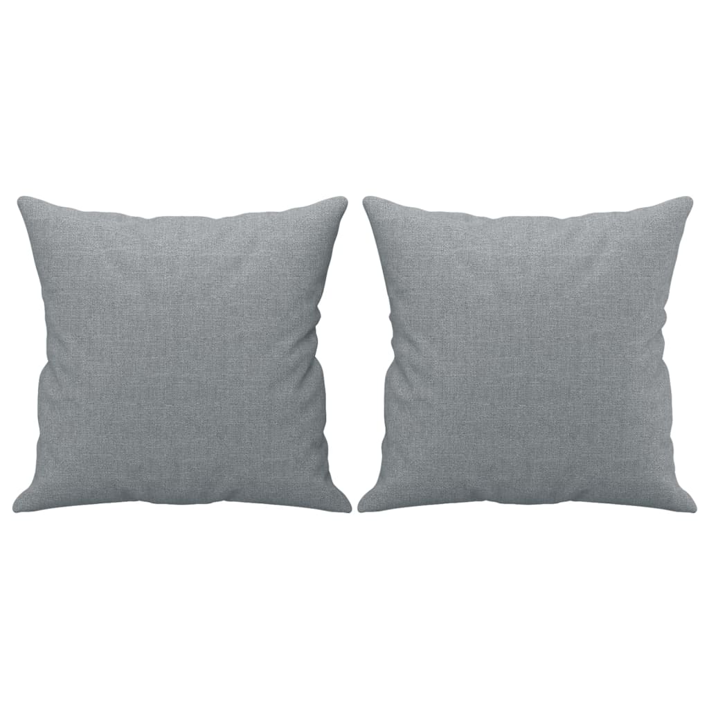 2-Sitzer-Sofa mit Zierkissen Braun 120 cm Stoff