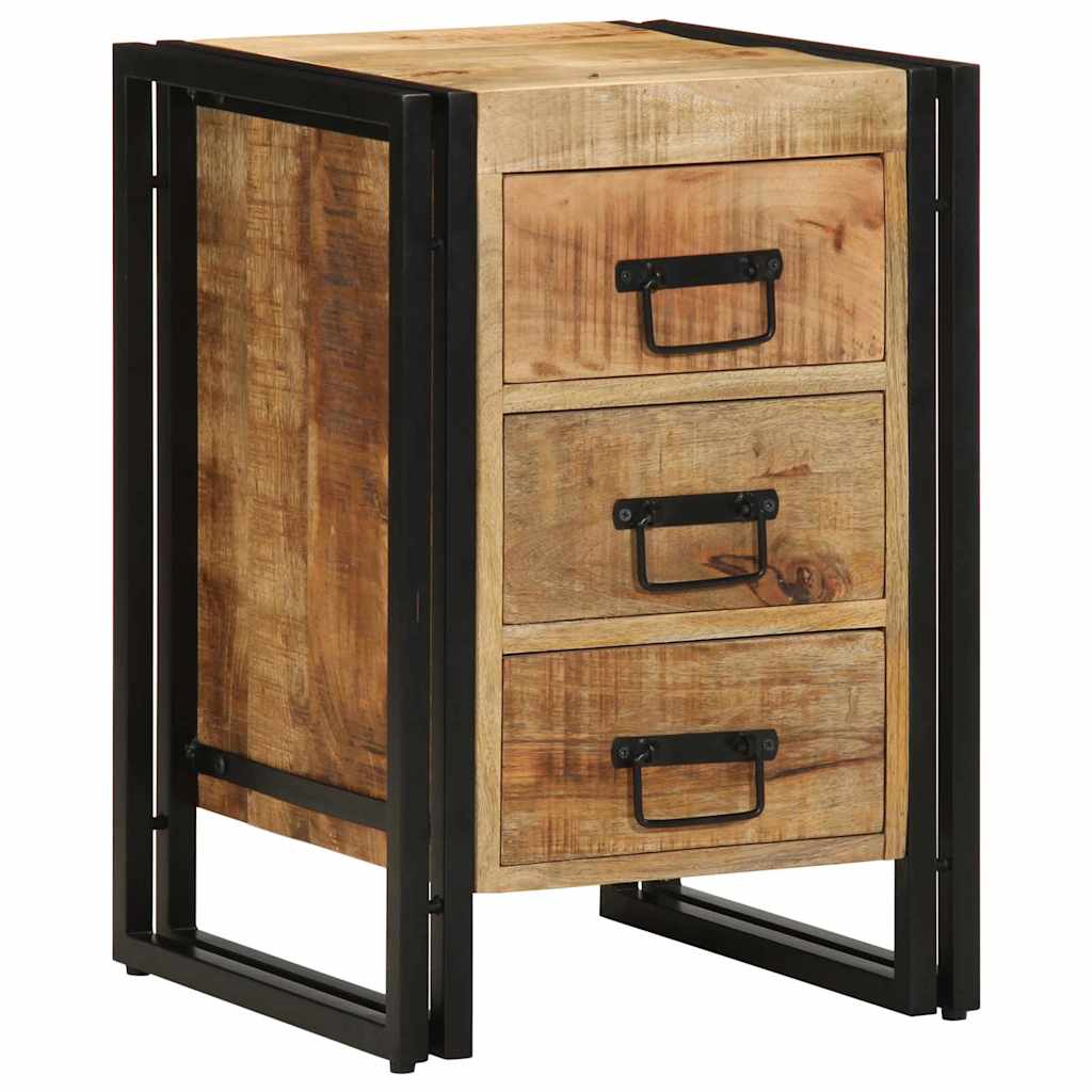 Nachttisch Braun 40 x 40 x 59 cm Massivholz Mango