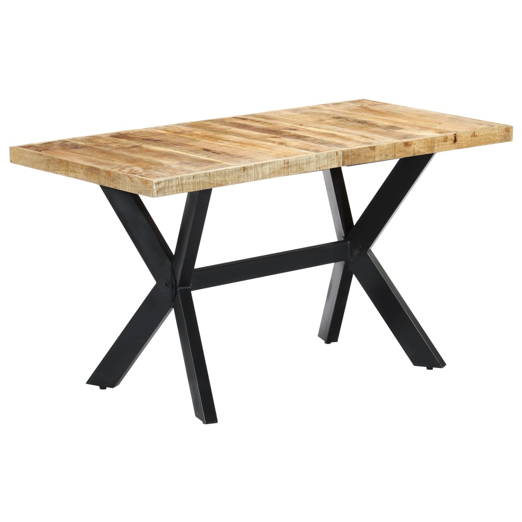 Esstisch Massivholz Mango und Stahlgestell 180 cm