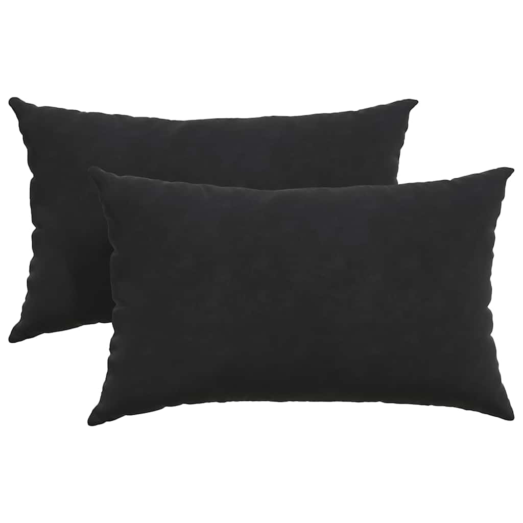 Sofakissen 2 Stück Blau 50 x 30 cm Cordstoff