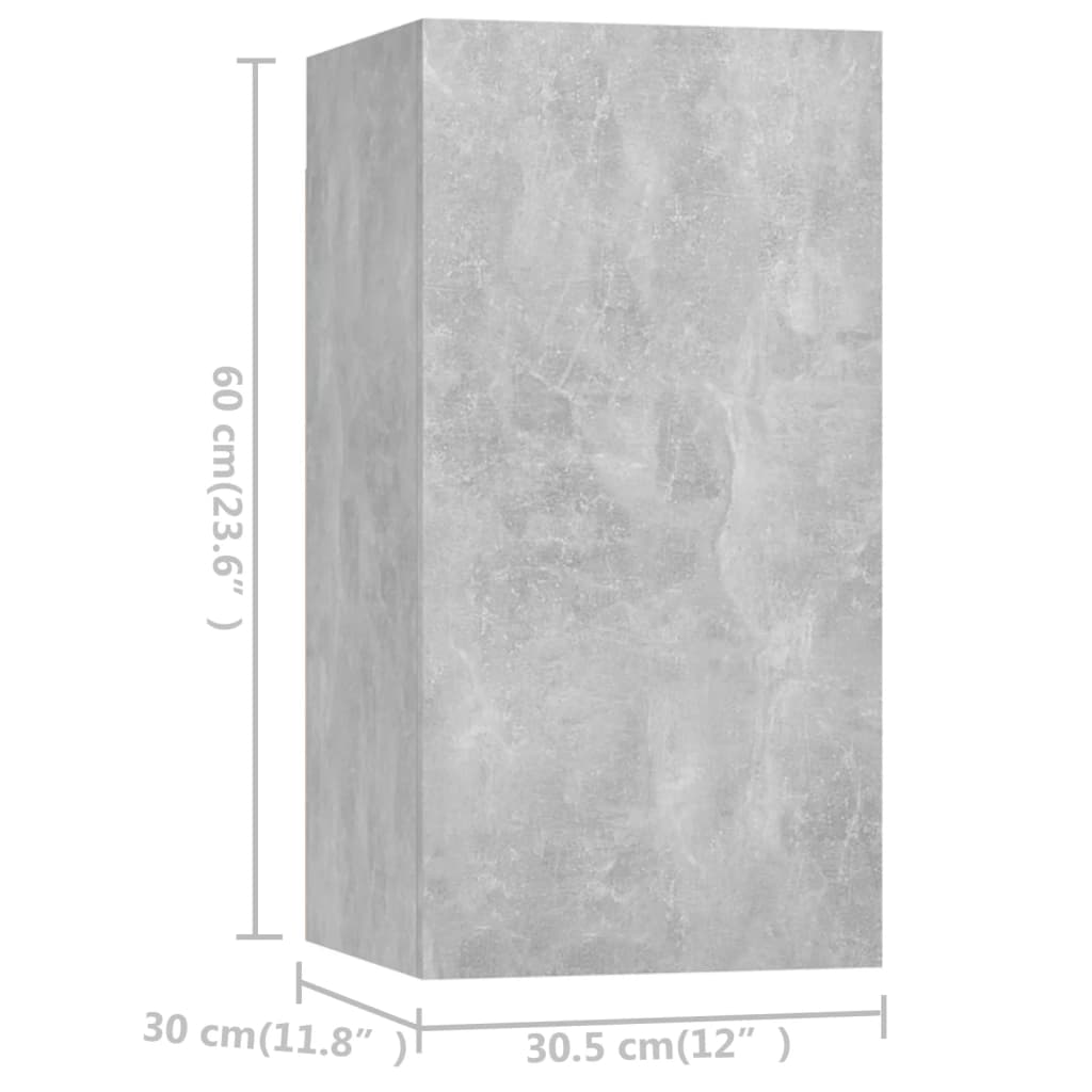 4-tlg. TV-Schrank-Set Weiß Holzwerkstoff