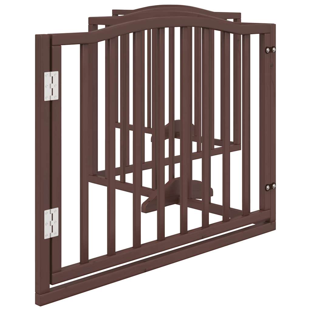 3-tlg. Hundetor Faltbar 150 cm Pappelholz
