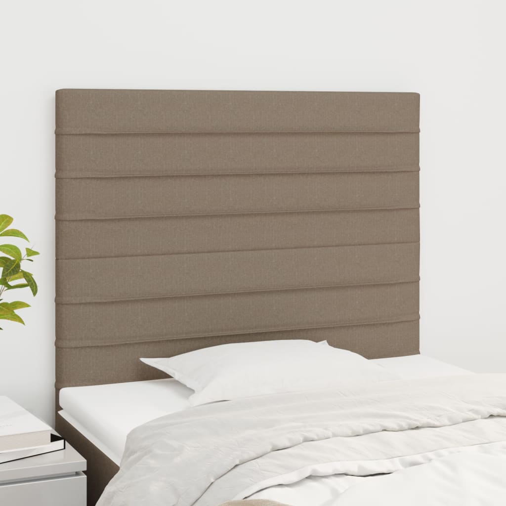 Kopfteil Hellgrau 80x5x118/128 cm Stoff