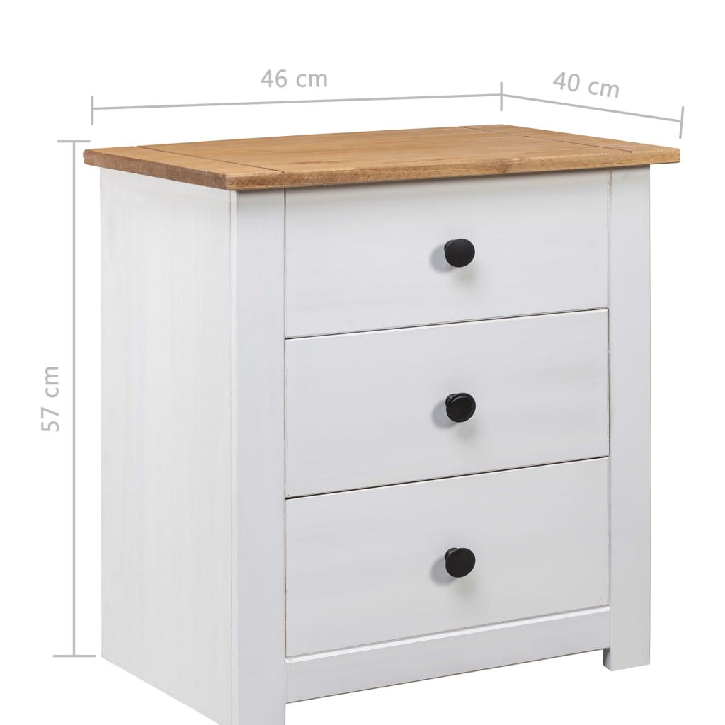 Nachtschrank 46x40x57 cm Kiefernholz Panama