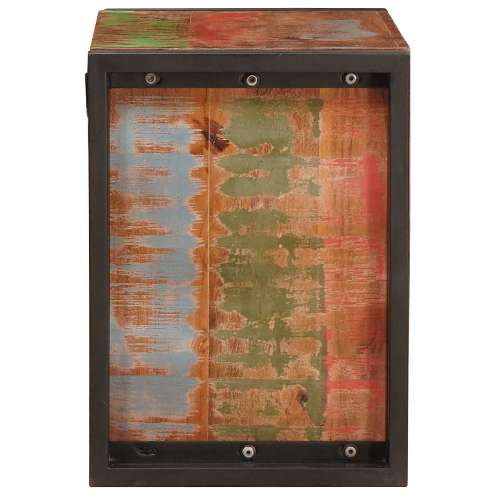 Weinregal Braun 60 x 45 x 33 cm Massives grobes Mangoholz