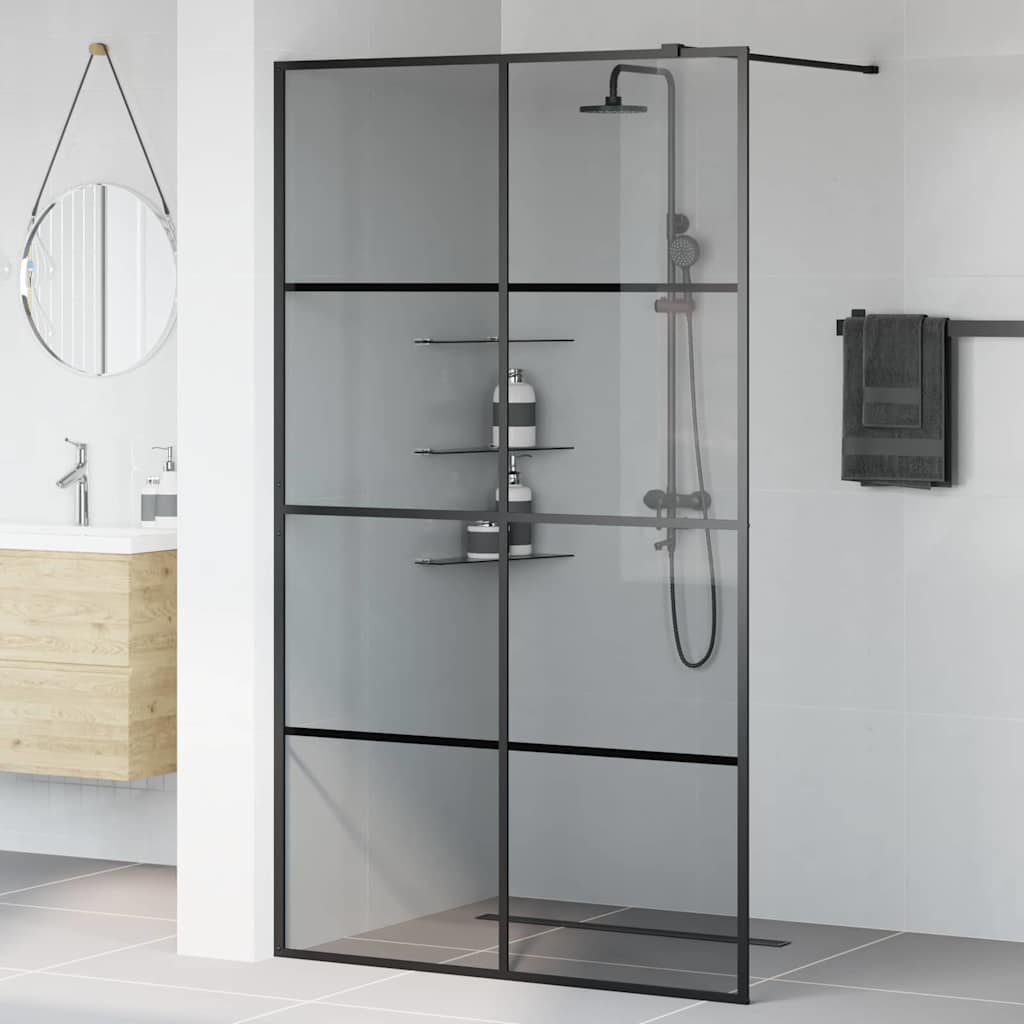 Duschwand für Begehbare Dusche mit Klarem ESG Glas 80x195 cm