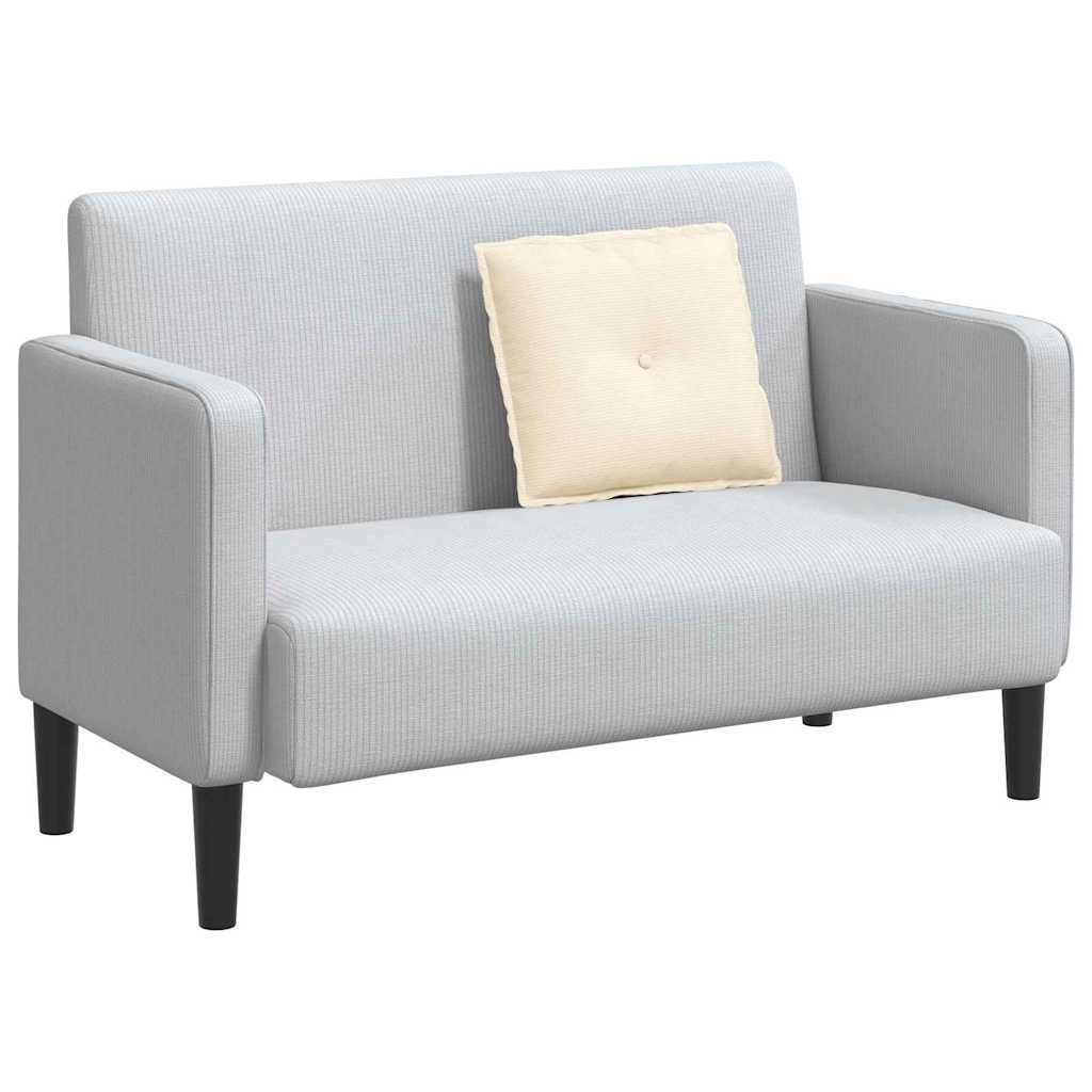 Rückenkissen Hellgrau 50 x 45 cm Cordstoff