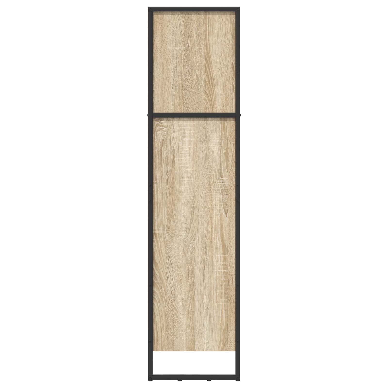 Bücherregal 2 pcs Schwarz Eichen-Optik 60 x 30 x 189,5 cm