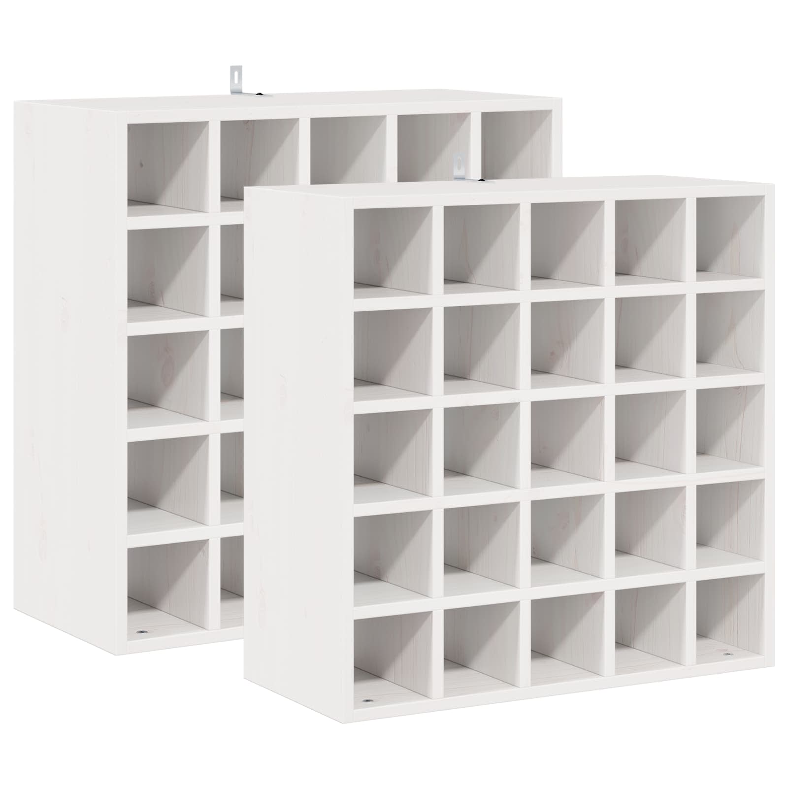 Weinschrank 56 x 25 x 56 cm Massivholz Kiefer