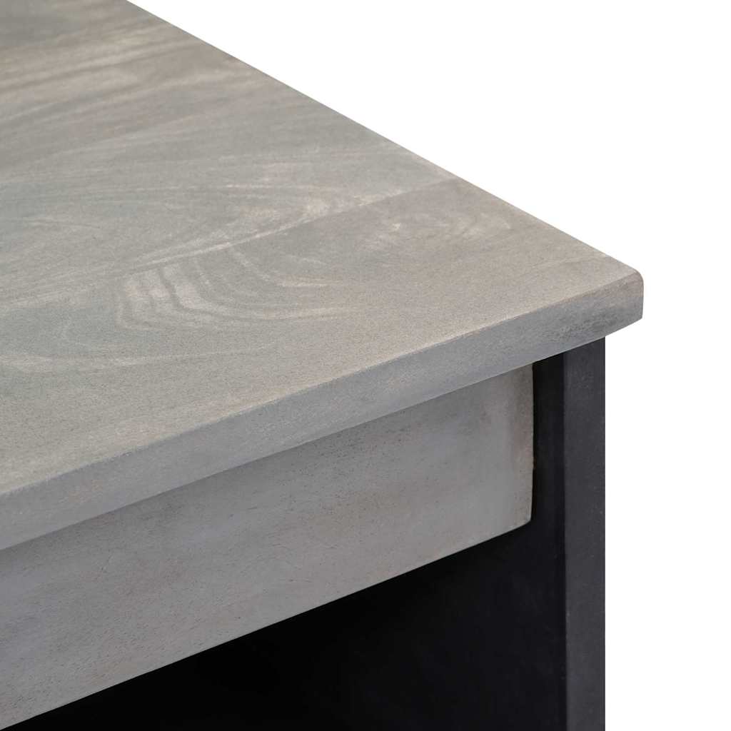 Sideboard mit Regal Braun 60 x 33 x 75 cm Massivholz Mango