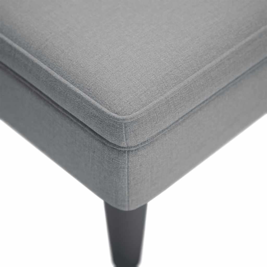 Chaiselongue mit Kissen und Rechter Armlehne Schwarz Stoff
