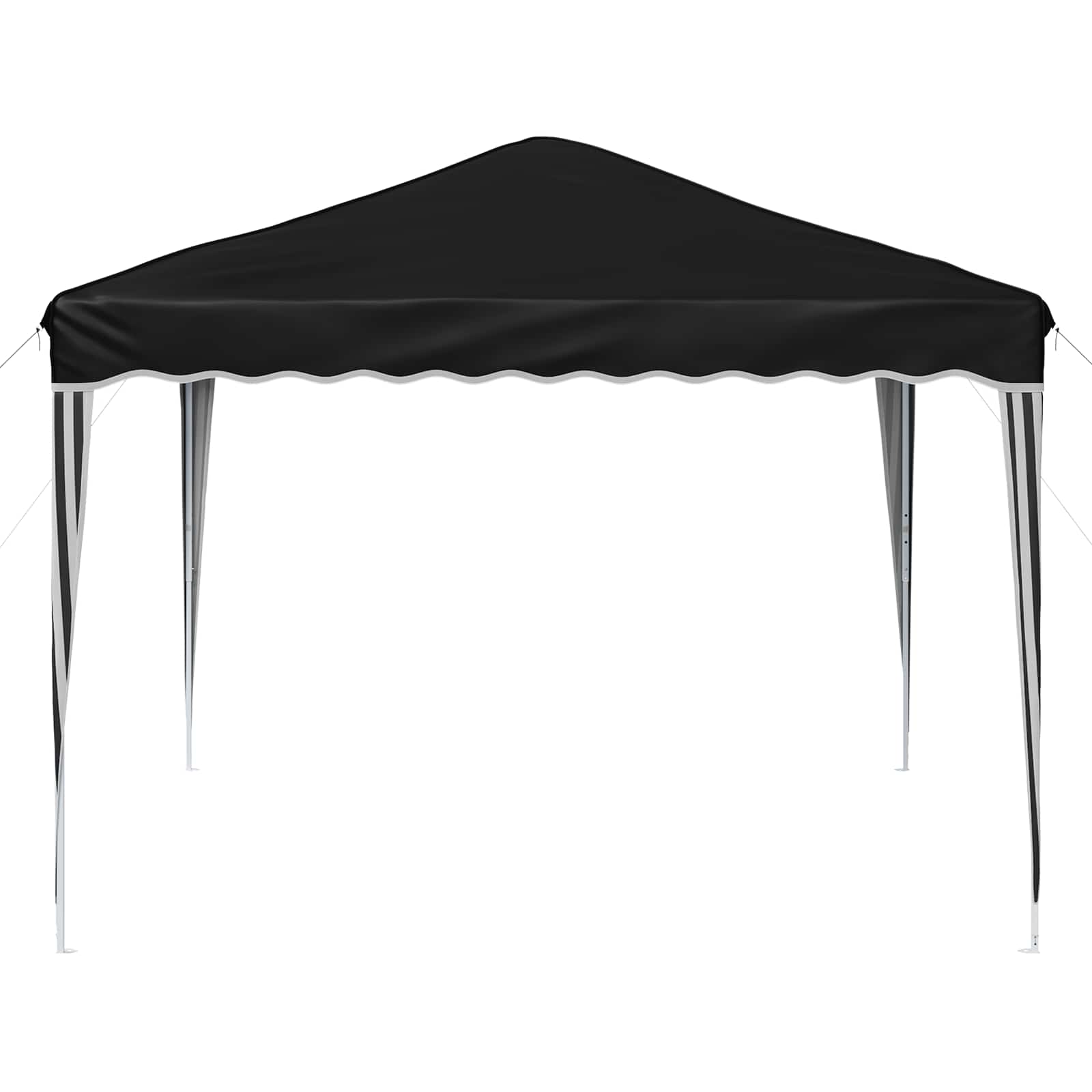 Pop-up Partyzelt 288 x 288 x 245 cm Creme Oxford-Stoff